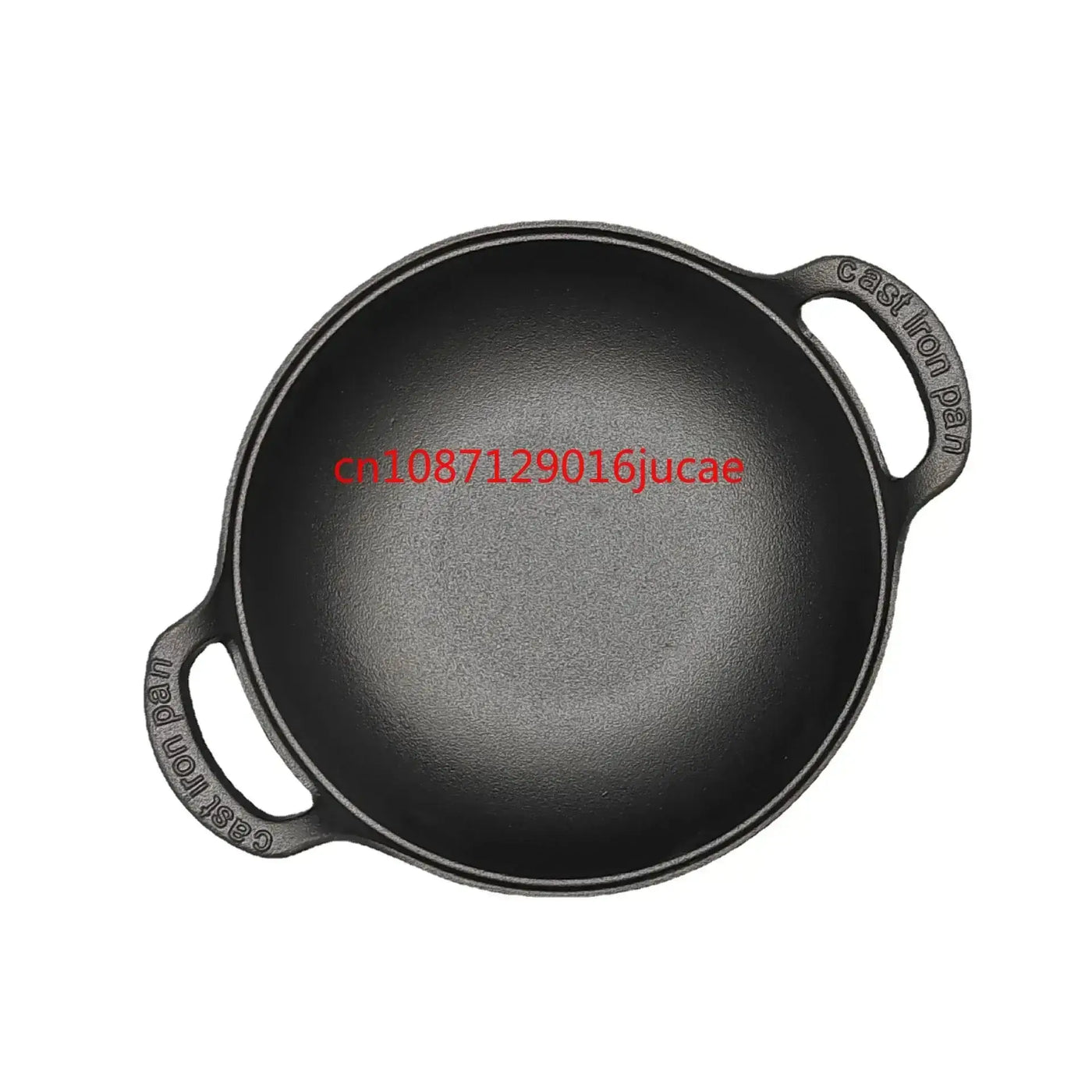 Durable cast iron stew pot with double handles—perfect for soups, stews, and stir-fries. Even heat, non-stick cooking without coating.
