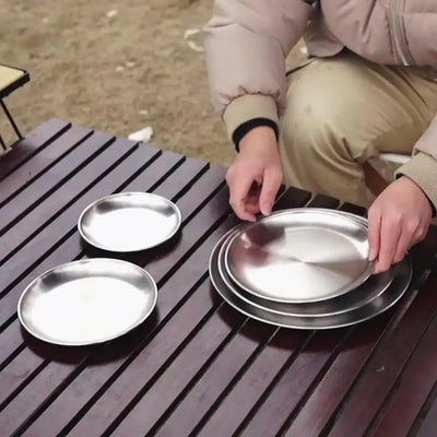 Tough, rust-resistant plates made for the wild. Enjoy your meals anywhere with these reusable dinner plates—great for camping, hiking, and outdoor adventures.