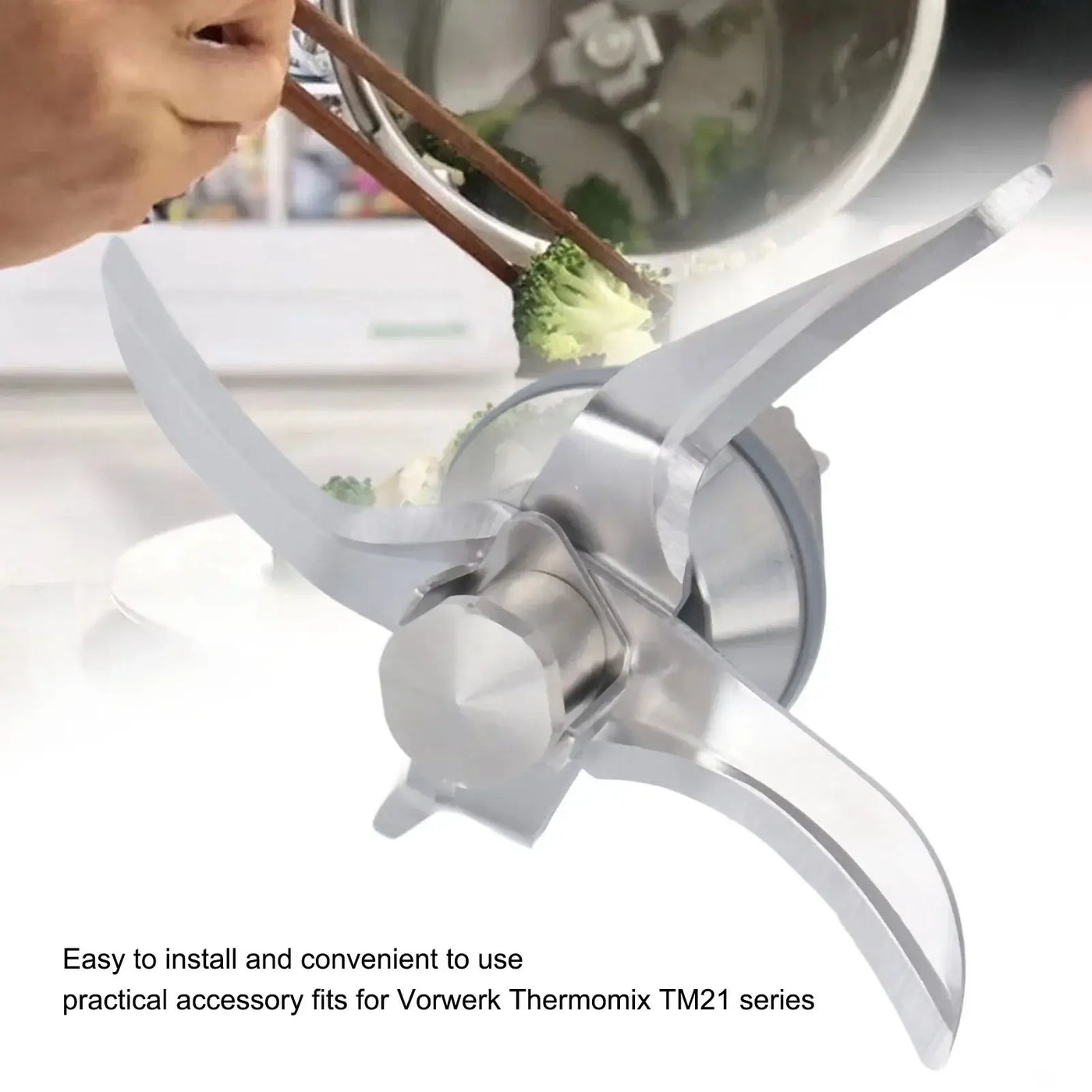 Sharp stainless steel blade for Thermomix TM21