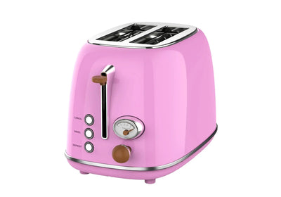 Retro kitchen toaster with grill, smart breakfast maker.