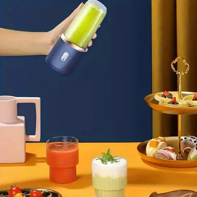 Blend on the go with this powerful 6-blade portable blender. Perfect for smoothies, fresh juice, and ice-crushing anytime, anywhere.