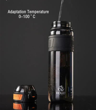 Portable gym water bottle for cycling and climbing