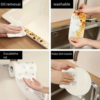 Strong, soft, and sustainable. These 200 kitchen towels handle all your messes with ease—quick to rinse, quick to reuse.