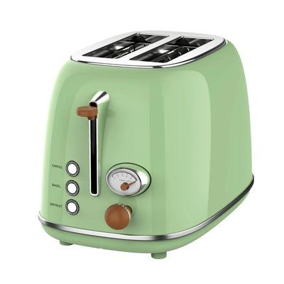 Retro kitchen toaster with grill, smart breakfast maker.
