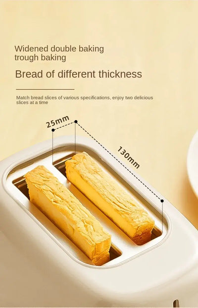 Automatic bread toaster for sandwich and slice heating