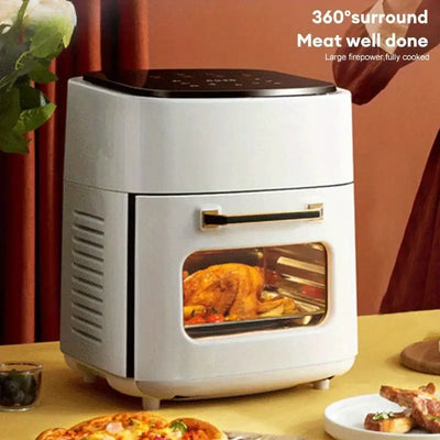 15L smart electric air fryer with digital display panel