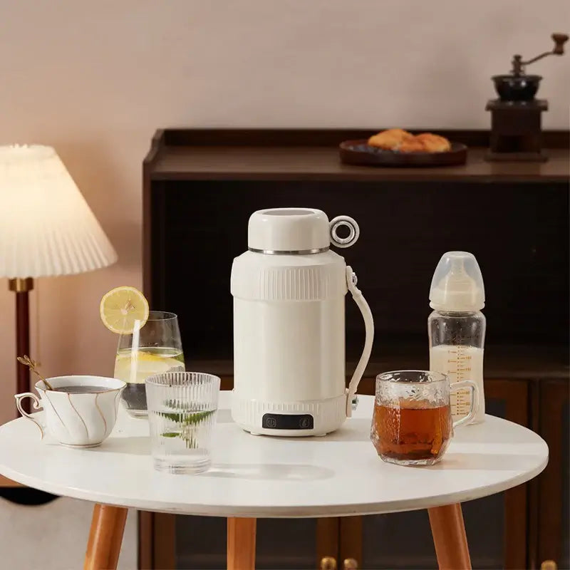 Boil smarter with this 1.2L portable electric kettle. Crafted with 316 stainless steel, it offers precise temperature control, insulation, and auto shut-off safety.