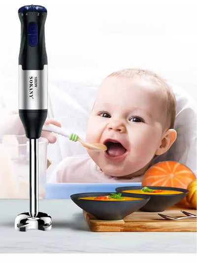 Blend, whisk, and chop with ease! The Houselin 1000W 4-in-1 hand blender offers power and versatility for smoothies, soups, sauces, and more.