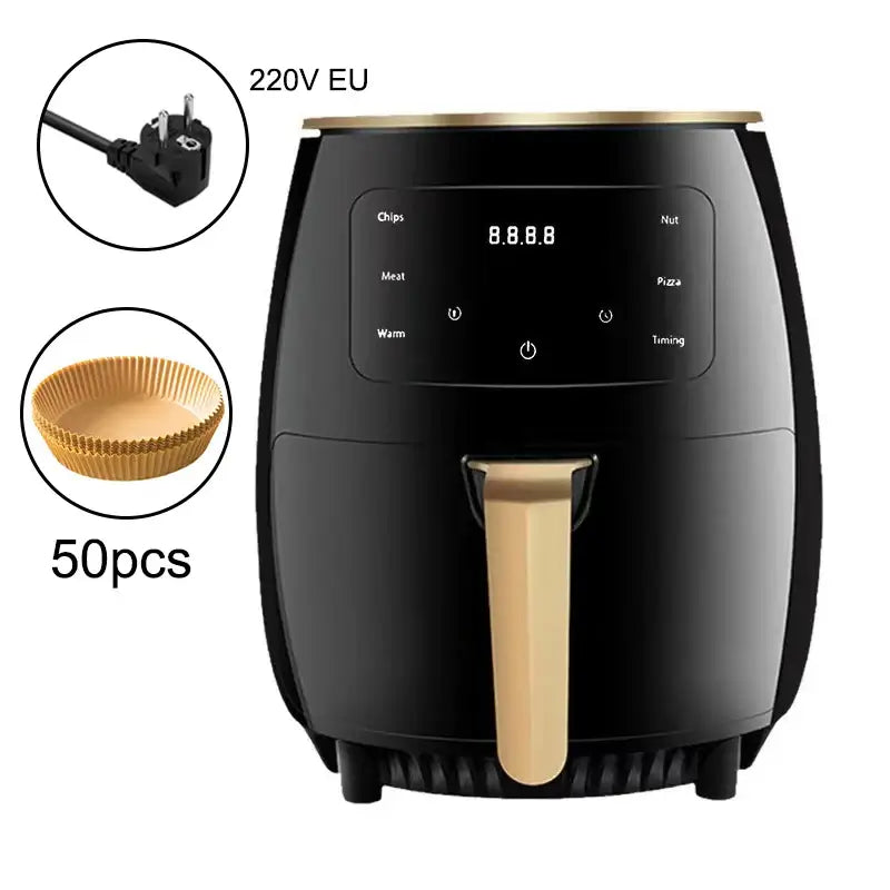 15L smart electric air fryer with touchscreen display