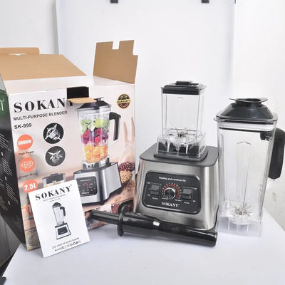 Crush ice, nuts, and fruits in seconds with this 6000W powerhouse. A 2.5L container makes it perfect for big batches of smoothies and more.