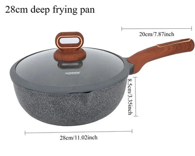 Oven-safe stainless steel cookware set for kitchen use