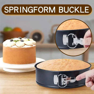 Bake like a pro with these non-stick springform pans. Perfect for cheesecakes, tarts, and layered cakes—easy release, effortless cleanup.