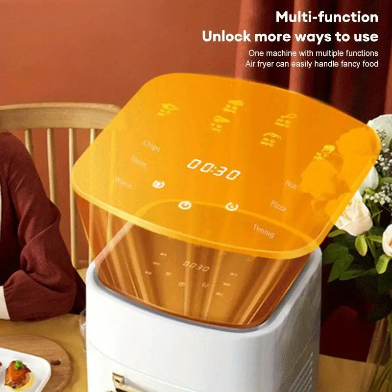 15L smart electric air fryer with digital display panel