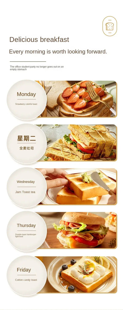 Automatic bread toaster for sandwich and slice heating