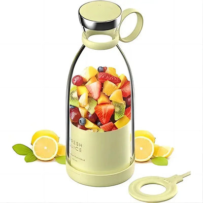 Blend on the Go with TosKay's USB mini juicer. Perfect for smoothies, shakes, and fresh juice—anytime, anywhere.