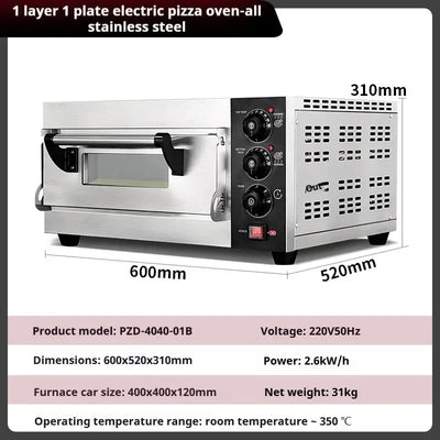 Bake smarter with this multifunctional electric oven—ideal for pizza, pastries, and all your bakery needs. Precision, power, and consistency in every batch.