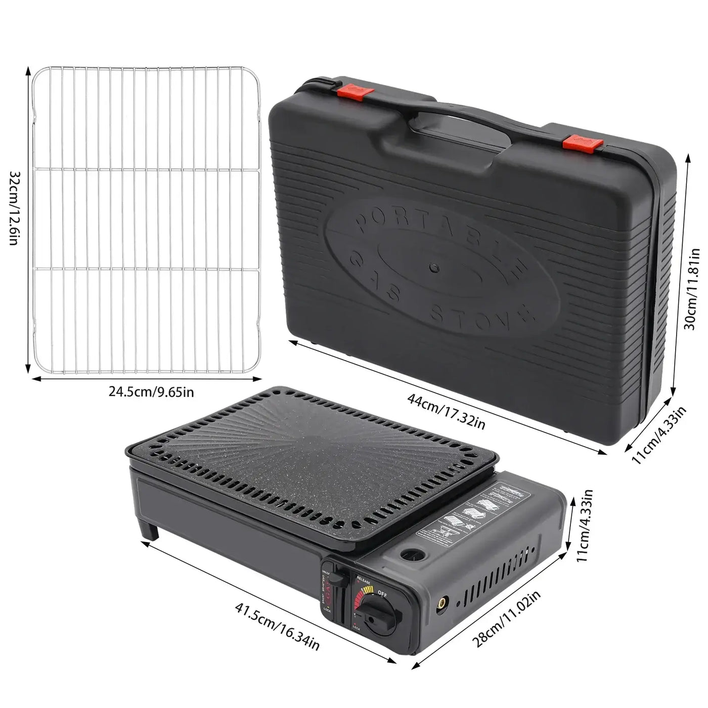 Outdoor gas stove ideal for picnic, travel, and garden use