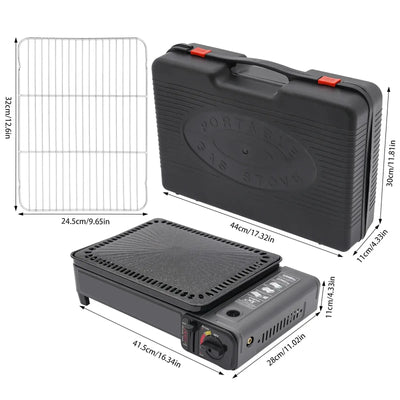 Outdoor gas stove ideal for picnic, travel, and garden use