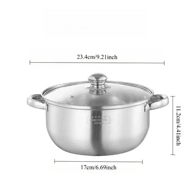 3-ply pots and pans set with stay-cool handles