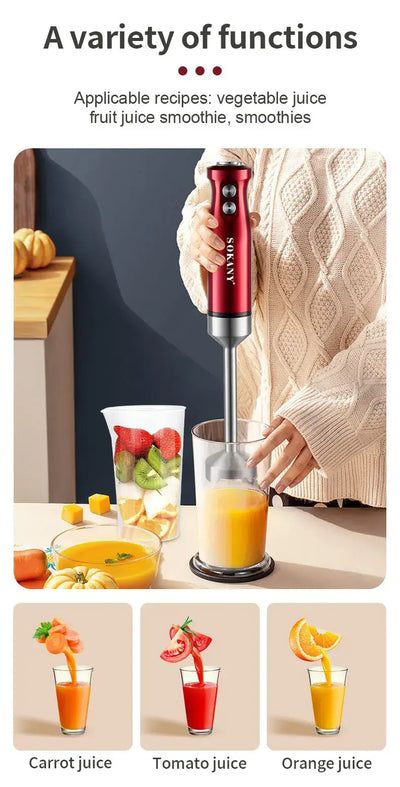 electric immersion hand blender 5 in 1 with whisk