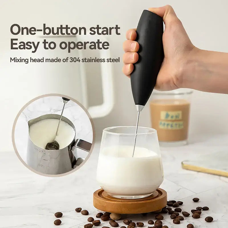 Wireless hand blender for eggs and milk frothing
