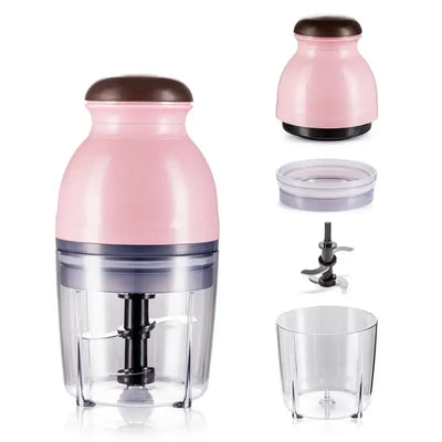 Blend, chop, and juice with ease. This compact electric blender is perfect for smoothies, baby food, meats, and veggies—your all-in-one kitchen helper.