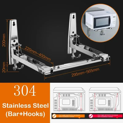 Maximize your kitchen space with this foldable, wall-mounted oven rack. Made from durable stainless steel, it’s strong, retractable, and easy to install.