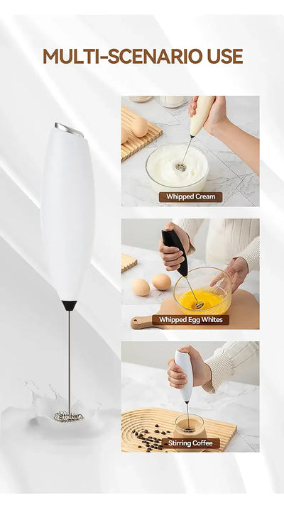 Wireless hand blender for eggs and milk frothing