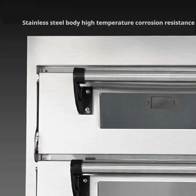 Bake smarter with this multifunctional electric oven—ideal for pizza, pastries, and all your bakery needs. Precision, power, and consistency in every batch.