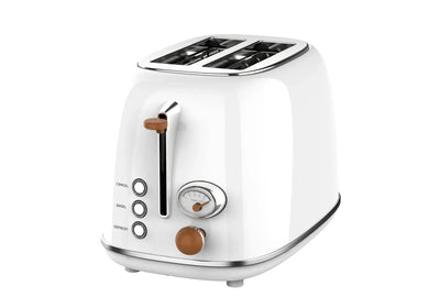 Retro kitchen toaster with grill, smart breakfast maker.