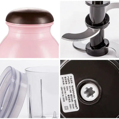 Blend, chop, and juice with ease. This compact electric blender is perfect for smoothies, baby food, meats, and veggies—your all-in-one kitchen helper.
