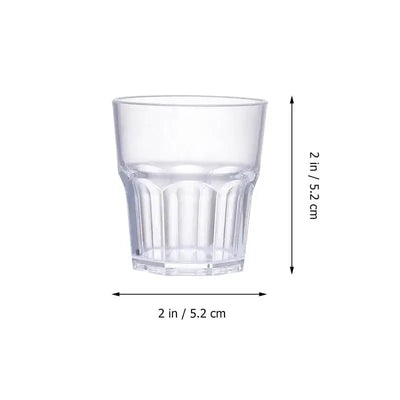 Sleek and shatterproof, these 35ml acrylic whisky cups are perfect for parties, bars, or casual sipping. Durable, stylish, and easy to clean.