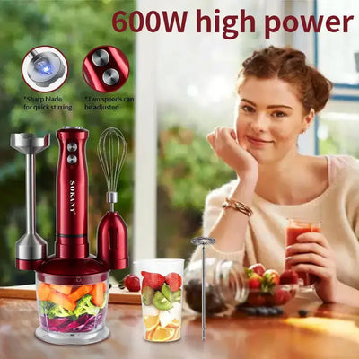 electric immersion hand blender 5 in 1 with whisk