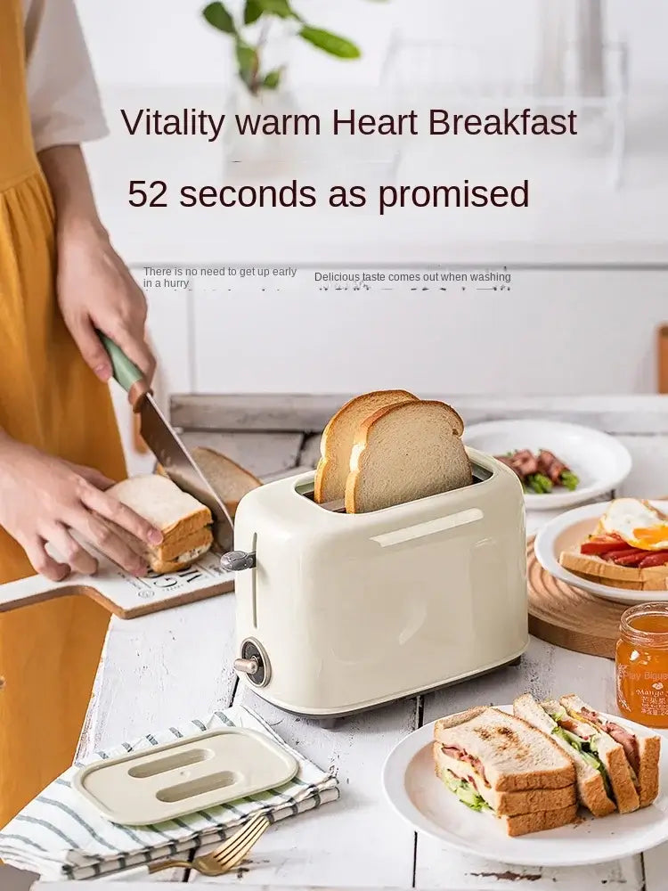 Automatic bread toaster for sandwich and slice heating