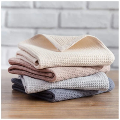 Lightweight, breathable, and highly absorbent cotton towels perfect for all your kitchen drying and wiping needs.