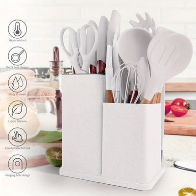Heat-resistant non-stick cooking tools and knives set