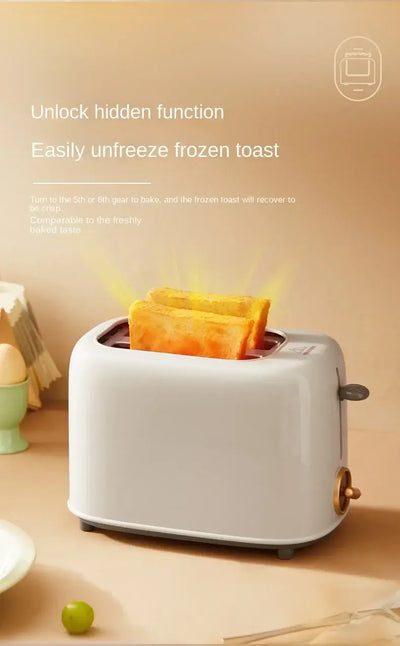 Automatic bread toaster for sandwich and slice heating