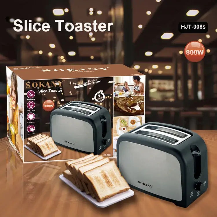 Houselin 2 slice retro toaster on kitchen counter