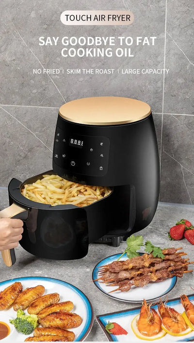 15L smart electric air fryer with touchscreen display