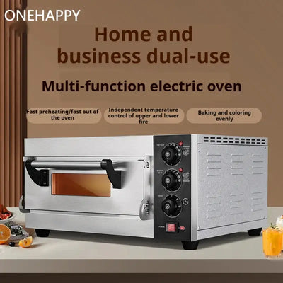 Bake smarter with this multifunctional electric oven—ideal for pizza, pastries, and all your bakery needs. Precision, power, and consistency in every batch.